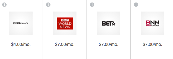 Bell Pick and Pay Options